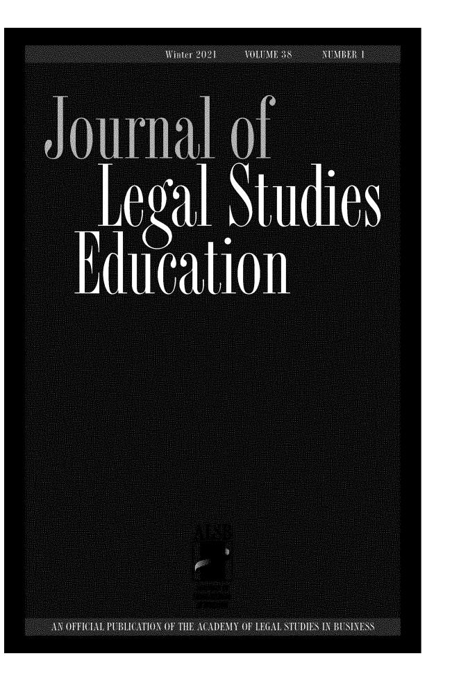 handle is hein.journals/jlse38 and id is 1 raw text is: Jornal of
Zel aStudies
Education
\PI


