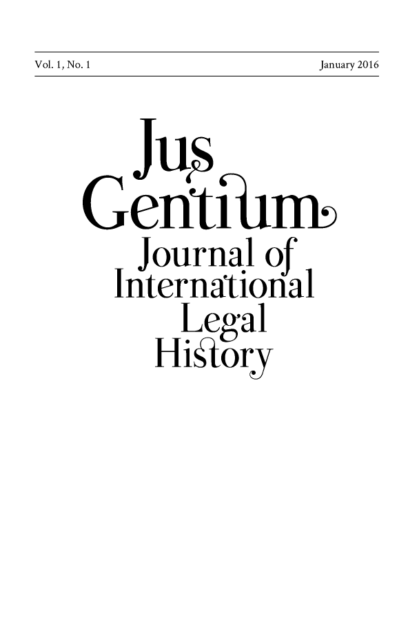 handle is hein.journals/jusge1 and id is 1 raw text is: January 2016


   Ju
Gentil ni
    Journal of
  International
      Legal
      Hillor y


Vol. 1, No. 1


