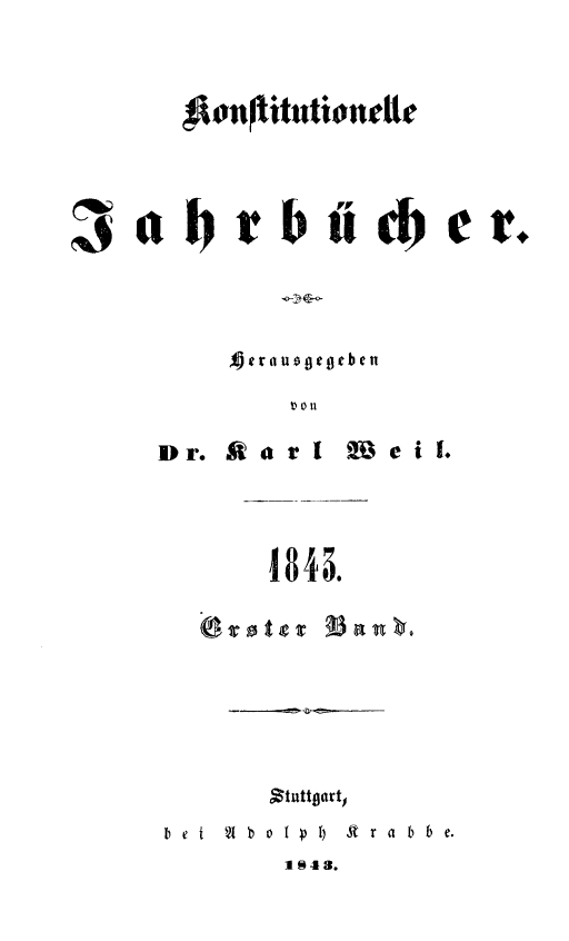 handle is hein.journals/konjhr1843 and id is 1 raw text is: 















Straugegeben

     0  


Dr.   Aar I


9Beil.


1845.


Stuttgart,


b e t?  0 1 I o lt a p  bb e.
          1e43.


