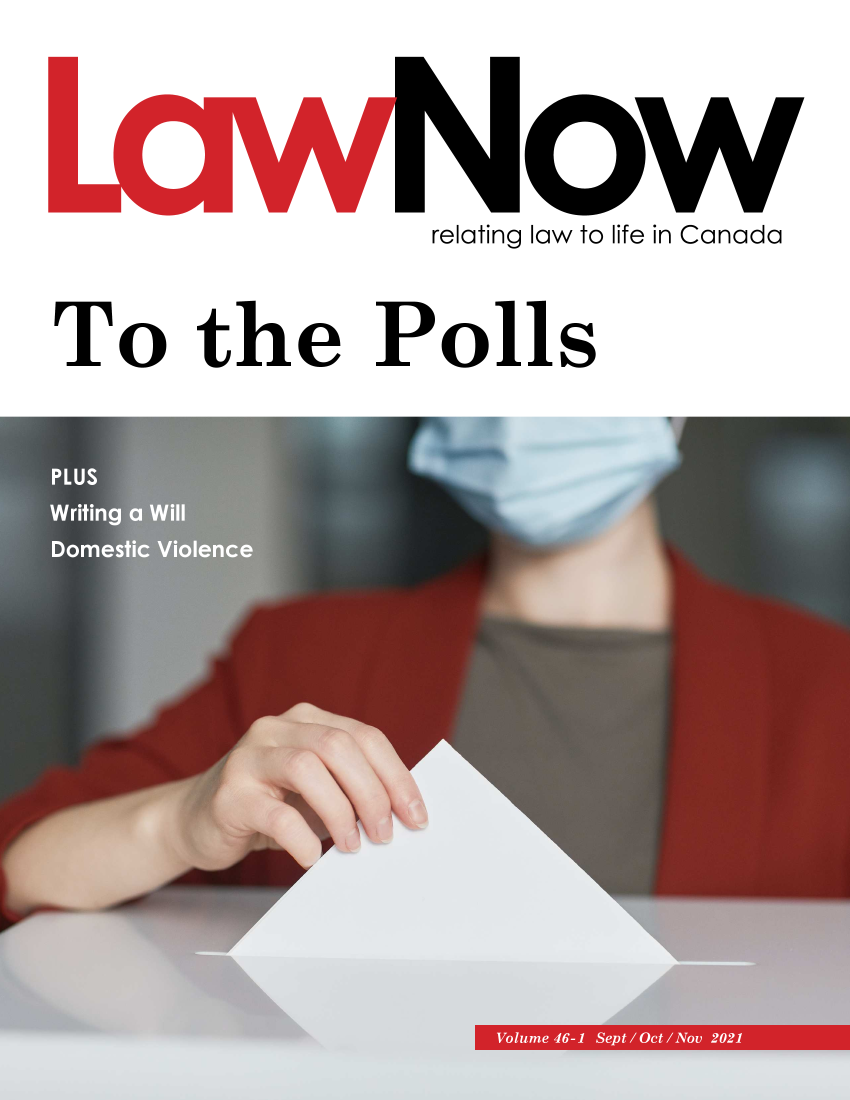 handle is hein.journals/lanow46 and id is 1 raw text is: relating law to life in Canada

To the Polls


