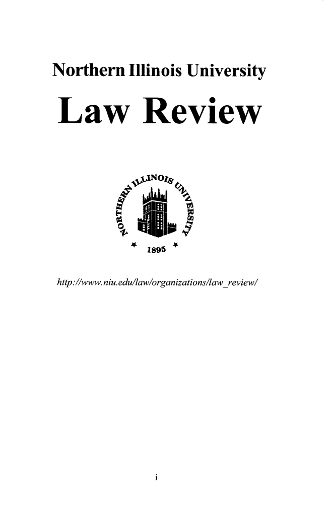 handle is hein.journals/niulr35 and id is 1 raw text is: Northern Illinois University
Law Review

189

http://www.niu.edu/law/organizations/lawreviewl


