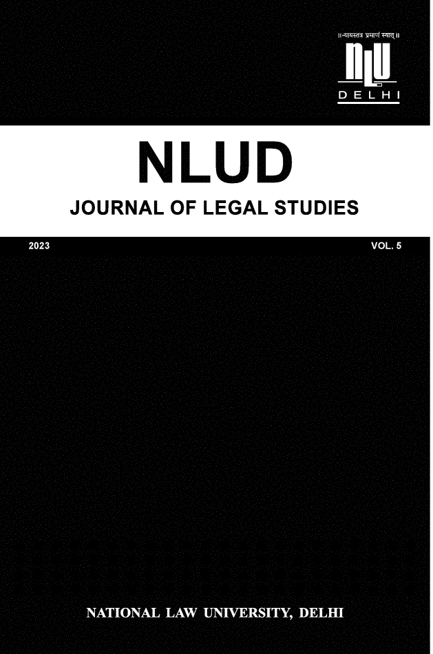 handle is hein.journals/nludslj2023 and id is 1 raw text is: 


    NLUD
JOURNAL OF LEGAL STUDIES


