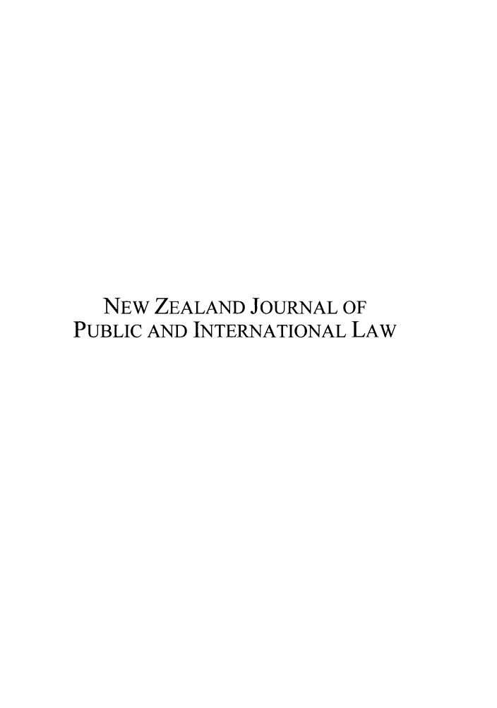 handle is hein.journals/nzjpubinl9 and id is 1 raw text is: NEW ZEALAND JOURNAL OF
PUBLIC AND INTERNATIONAL LAW


