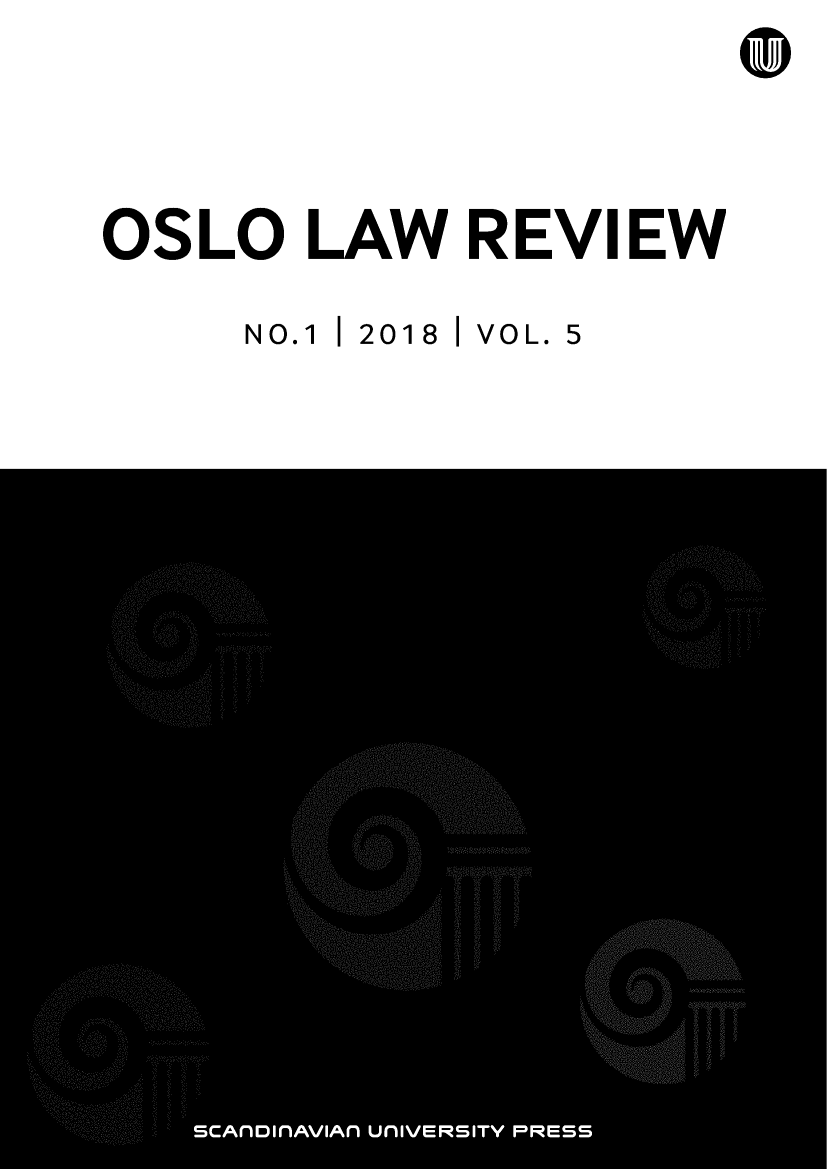 handle is hein.journals/oslo5 and id is 1 raw text is: 






OSLO  LAW REVIEW


NO.1 I


2018


VO L.


5


I


