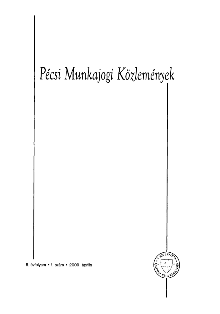 handle is hein.journals/pecmuko2 and id is 1 raw text is: Pecsi Munkajo               Kdzlemenyek
II. evfolyam  * I. szam  * 2009. aprlis


