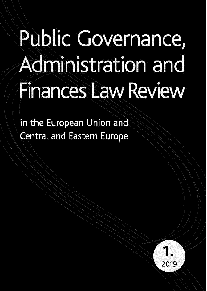handle is hein.journals/pgaflr4 and id is 1 raw text is: Public Governance
drristration and
Fnances #w Review
n the European Union a
-   d Eastemn Europe



