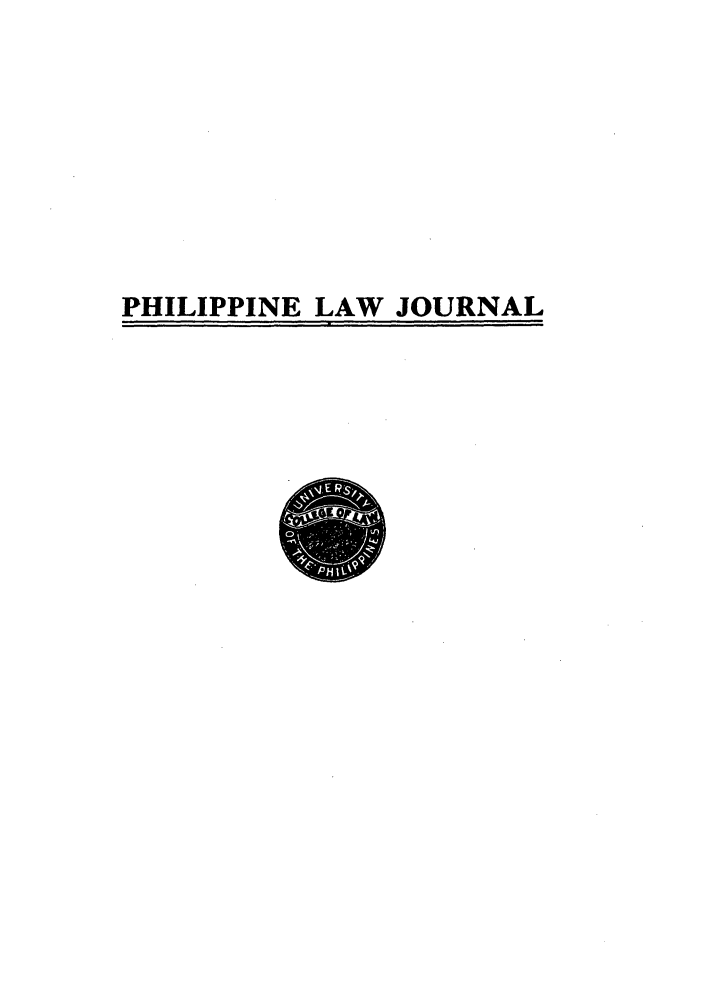 handle is hein.journals/philplj21 and id is 1 raw text is: PHILIPPINE LAW JOURNAL


