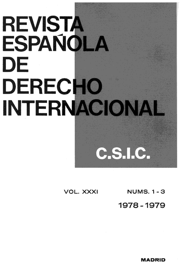 handle is hein.journals/redi31 and id is 1 raw text is: REVIST
ESPAN(
DýE
DEREC
INTERN


VOL. XXXI


NUMS. 1-3
1978- 1979


MADRID


