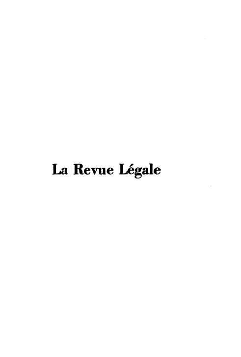 handle is hein.journals/revuleg74 and id is 1 raw text is: La Revue IUgale


