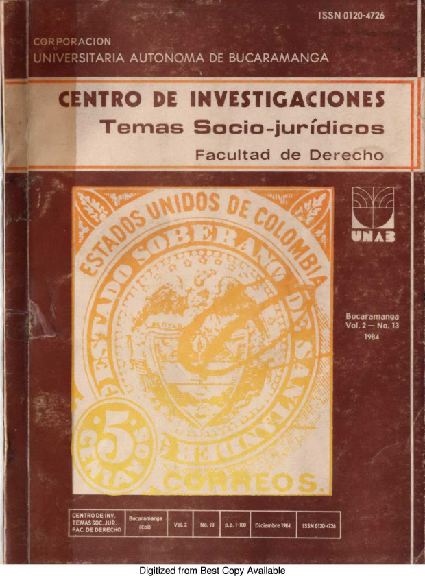 handle is hein.journals/rtemscj13 and id is 1 raw text is: 


CENTRO DE
    Temas


INVESTIGACIONES
Socio-juricicas
Facultad de Derecho


El


Digitized from Best Copy Available



