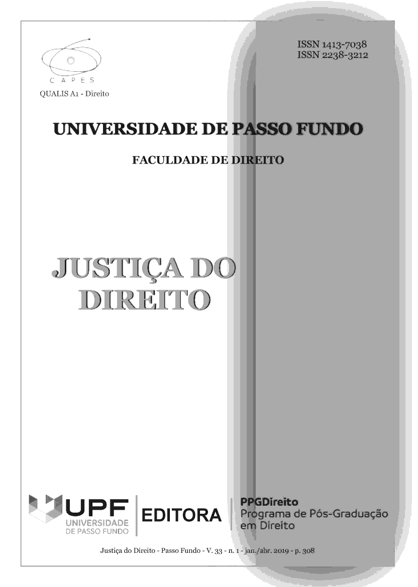 handle is hein.journals/rvjusdire33 and id is 1 raw text is: 






QUALIS Al - Direito


  UNIVERSIDADE DI

             FACULDADE  DI





























    IUPF EDITORA


Justiga do Direito - Passo Fundo - V. 33 - n.


