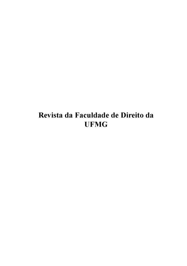 handle is hein.journals/rvufmg54 and id is 1 raw text is: 













Revista da Faculdade de Direito da
            UFMG


