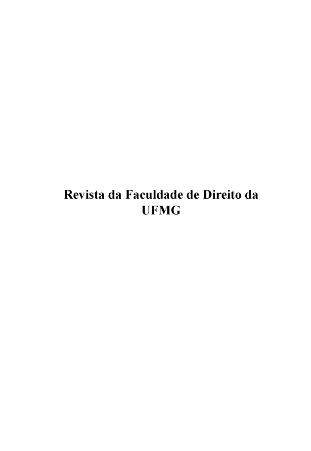 handle is hein.journals/rvufmg55 and id is 1 raw text is: 













Revista da Faculdade de Direito da
            UFMG



