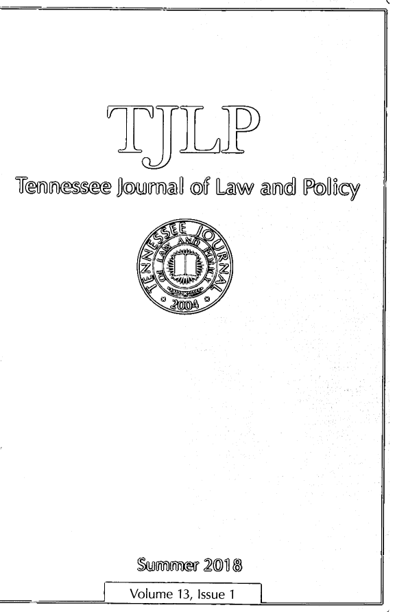handle is hein.journals/tjrlp13 and id is 1 raw text is: 





Trennmm Joum   (of Law and P 'cy
          TLP


Volume 13, Issue 1


I


