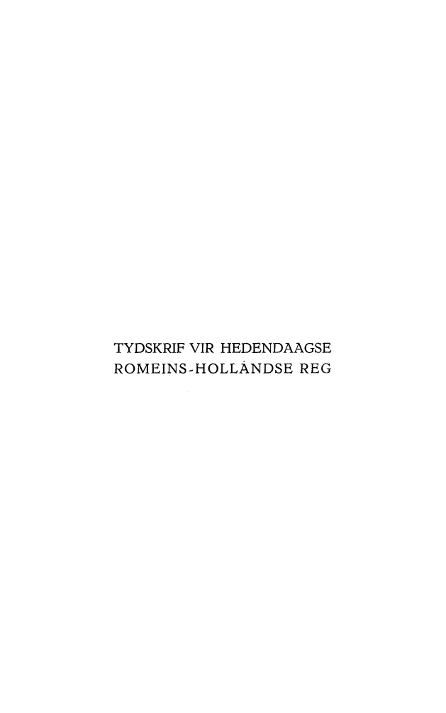 handle is hein.journals/tyromhldre13 and id is 1 raw text is: 





















TYDSKRIF VIR HEDENDAAGSE
ROMEINS-HOLLANDSE REG


