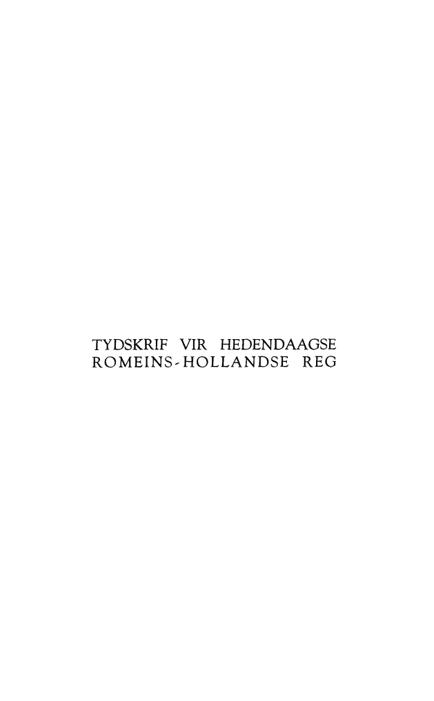 handle is hein.journals/tyromhldre8 and id is 1 raw text is: 



















TYDSKRIF VIR HEDENDAAGSE
ROMEINS-HOLLANDSE REG


