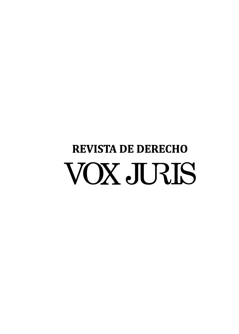handle is hein.journals/voxjurs39 and id is 1 raw text is: REVISTA DE DERECHO
VOX JRIS



