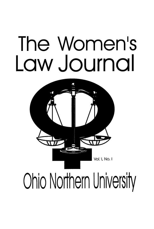 handle is hein.journals/woljal1 and id is 1 raw text is: The Women's
Law Journal

Ohio Nothern Universi

! r-r


