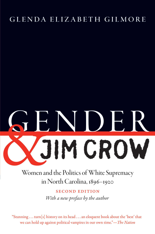 handle is hein.peggy/gdjmcw0001 and id is 1 raw text is: 

























JMCROW

Women and the Politics of White Supremacy
      in North Carolina, 1896-i9?o
            -END EDITION
       With a new preface by the author


  ning..           I u~]hsoy nisha. 1 n 1o)~n bokao Lte bs't
  we cn hod ) ag ist poiJvm i'si  u  w  in.-  e  to


