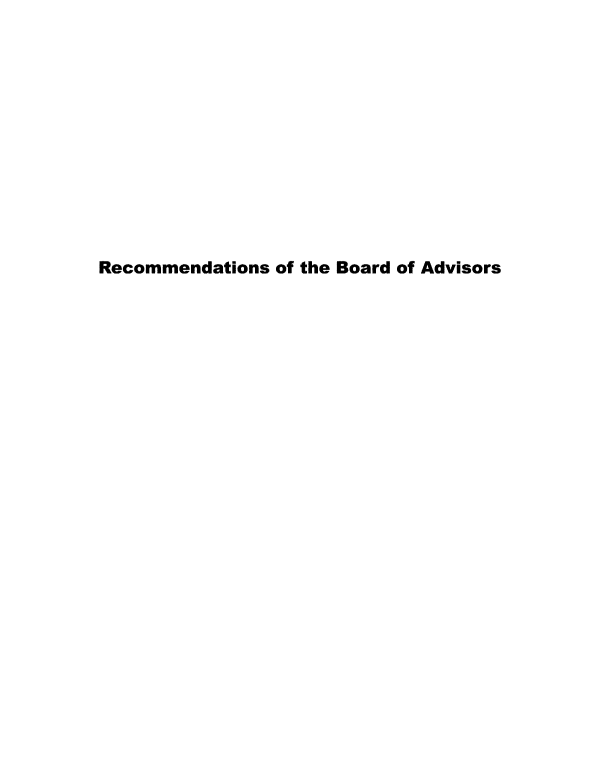 handle is hein.prescomm/rcbrdav0001 and id is 1 raw text is: 












Recommendations of the Board of Advisors



