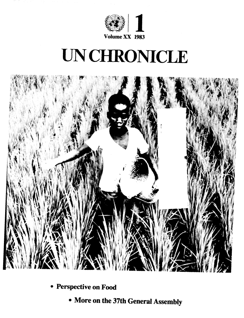 handle is hein.unl/unchron0020 and id is 1 raw text is: Volume XX 1983
UNCHRONICLE

* Perspective on Food
o More on the 37th General Assembly


