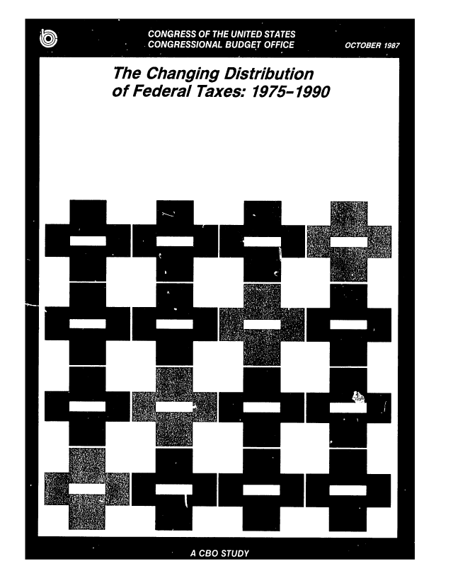handle is hein.congrec/cbo0450 and id is 1 raw text is: The Changing Distribution
of Federal Taxes: 1975-1990
mmtiiii~m


