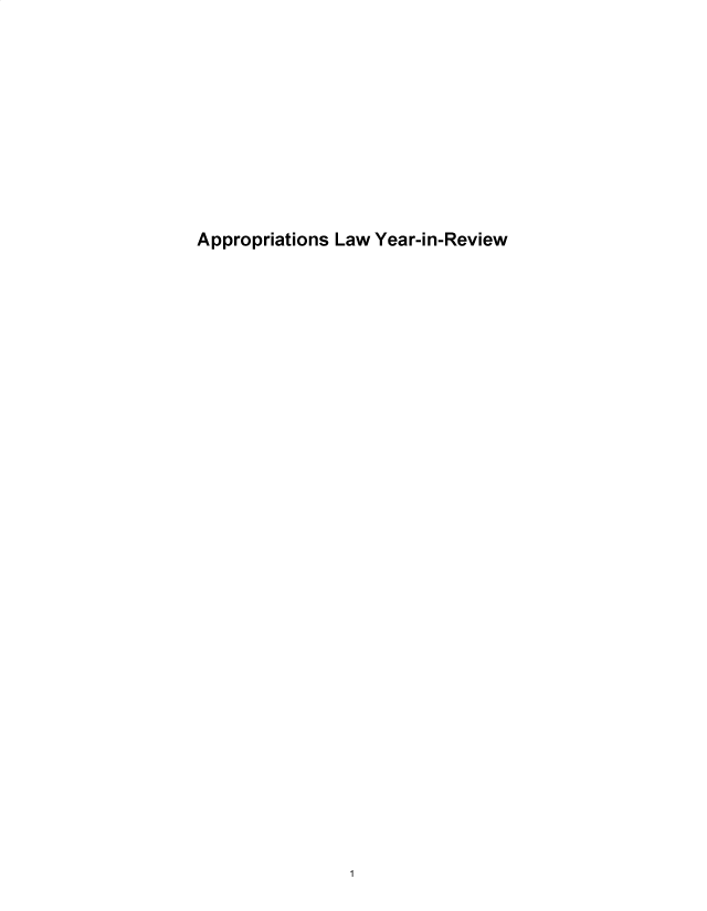 handle is hein.gao/gaobadoqb0001 and id is 1 raw text is: 









Appropriations Law Year-in-Review


