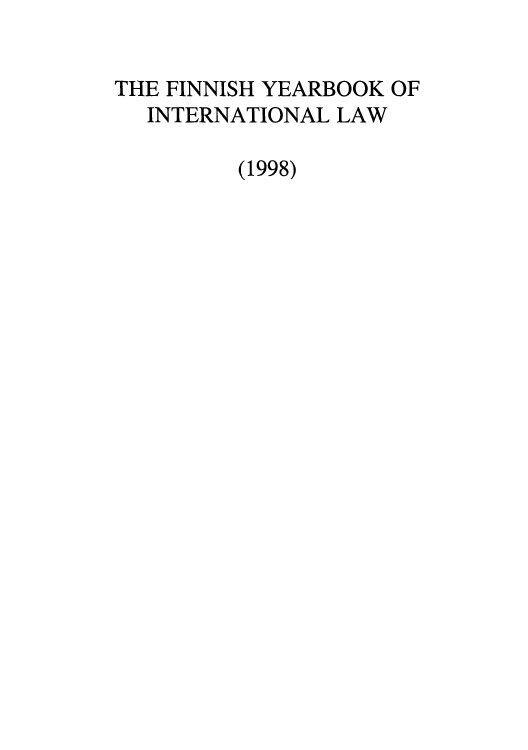 handle is hein.intyb/finnybki0009 and id is 1 raw text is: THE FINNISH YEARBOOK OF
INTERNATIONAL LAW
(1998)


