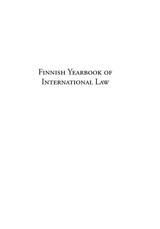 handle is hein.intyb/finnybki0023 and id is 1 raw text is: 







FINNISH YEARBOOK OF
INTERNATIONAL LAW


