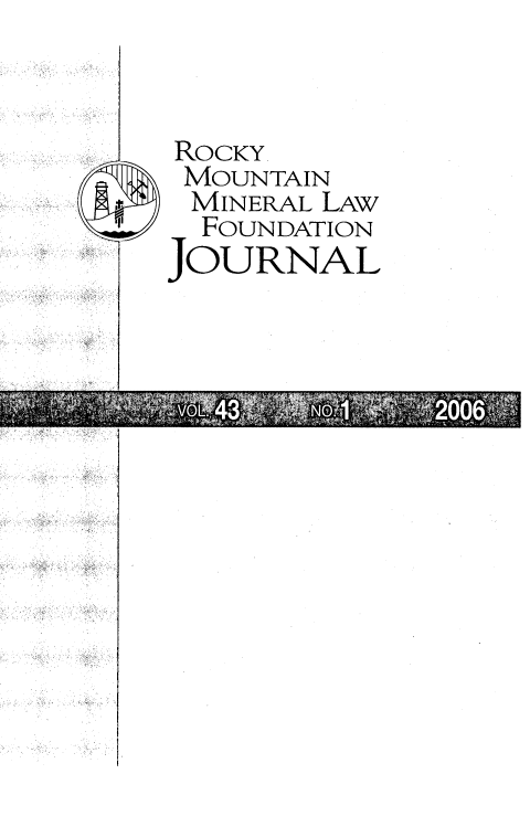 handle is hein.journals/fudnjlnl43 and id is 1 raw text is: 
ROCKY.
MOUNTAIN
MINERAL LAW
  FOUNDATION
JOURNAL


