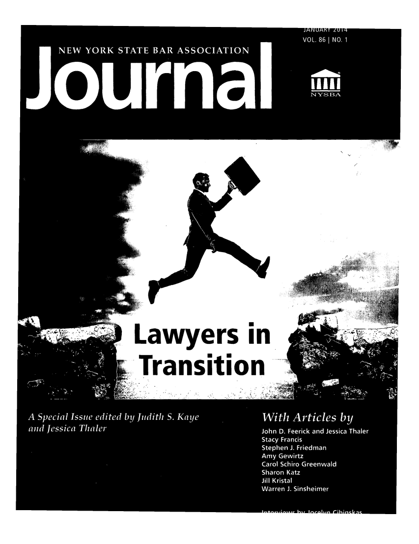 handle is hein.barjournals/nysbaj0086 and id is 1 raw text is: JillLawyers inTransition