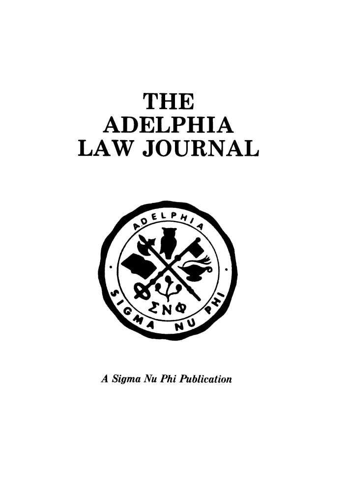 handle is hein.journals/adelphlj2 and id is 1 raw text is: THEADELPHIALAW JOURNALA Sigma Nu Phi Publication