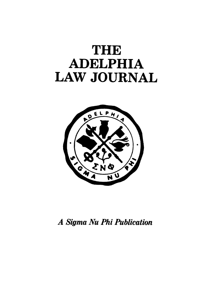 handle is hein.journals/adelphlj4 and id is 1 raw text is: THEADELPHIALAW JOURNALA Sigma Nu Phi Publication