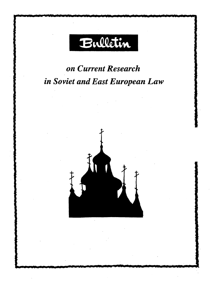 handle is hein.journals/bcresee42 and id is 1 raw text is: on Current Research
in Soviet and East European Law

t


