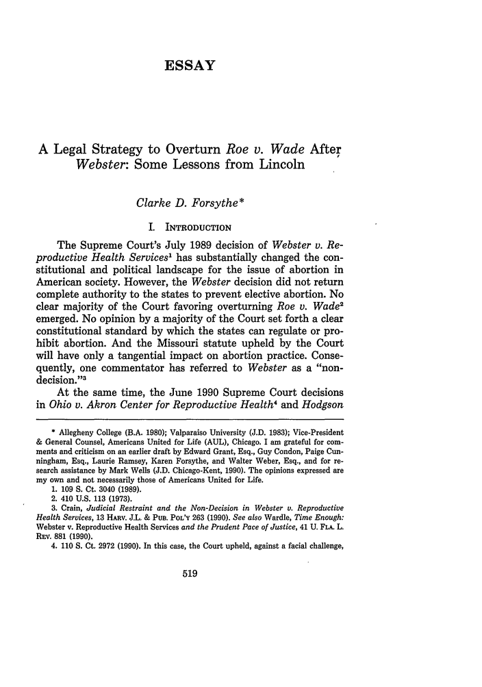 Roe V. Wade Essay - Words | Internet Public Library roe vs wade essay