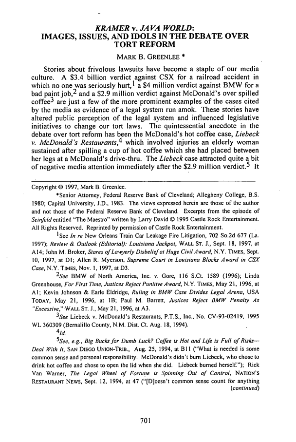 Kramer V Java World Images Issues And Idols In The