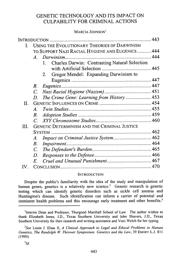 How to Deal with Anemia Genetic Technology and Its Impact on Culpability for How to Deal with Anemia Genetic Technology and Its Impact on Culpability for