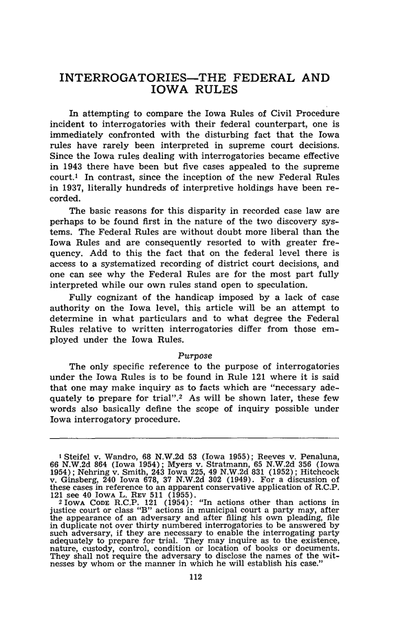 Interrogatories The Federal And Iowa Rules Note 4 Drake Law Review interrogatories-the-federal-and-iowa-rules-note-4-drake-law-review