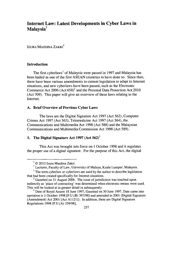 Cyber Law