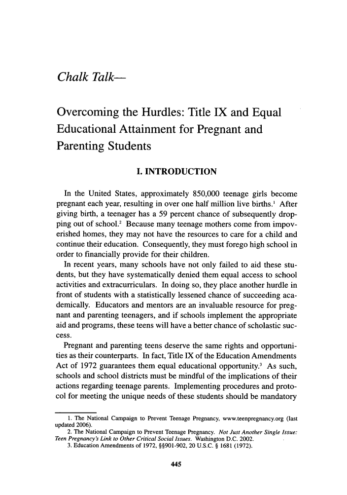 Overcoming The Hurdles Title Ix And Equal Educational -2570