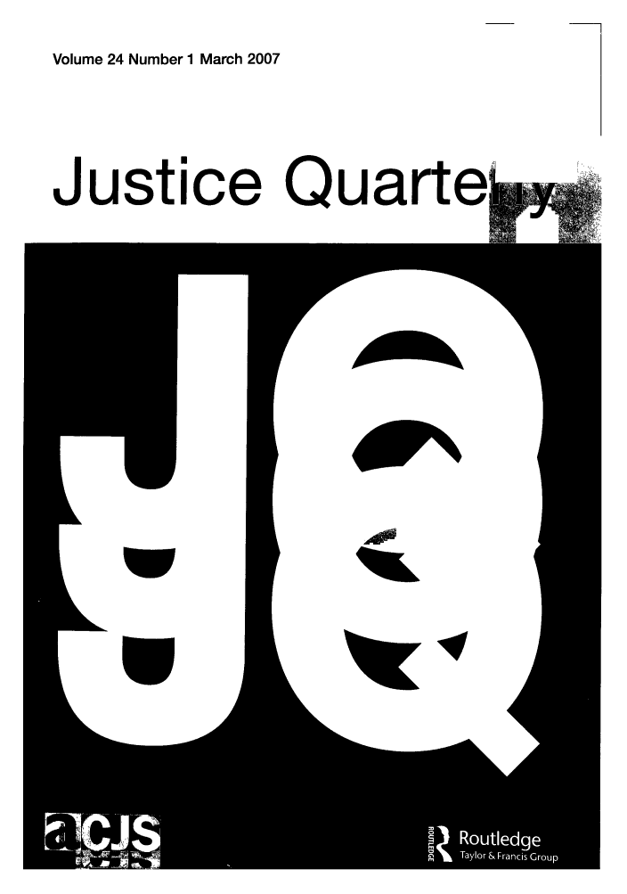 handle is hein.journals/jquart24 and id is 1 raw text is: Volume 24 Number 1 March 2007Justice Quartei10J