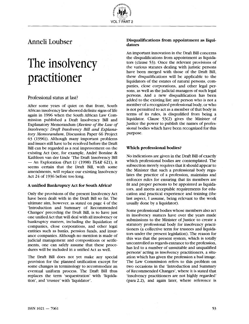 Insolvency practitioner training Insolvency practitioner training