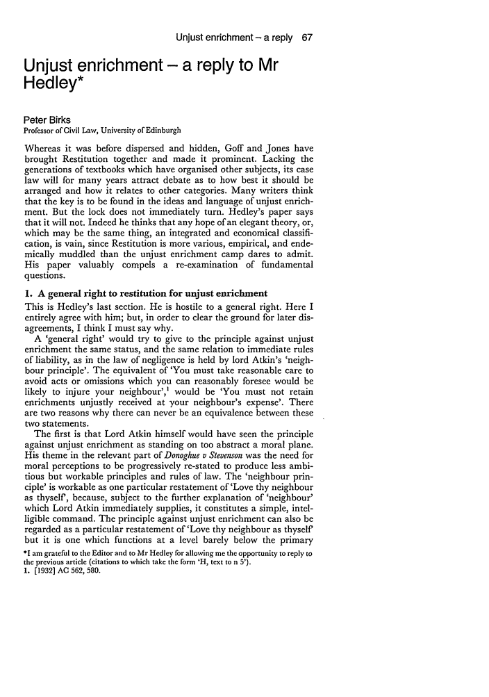 Unjust Enrichment A Reply To Mr Hedley 5 Legal Studies 1985 unjust-enrichment-a-reply-to-mr-hedley-5-legal-studies-1985
