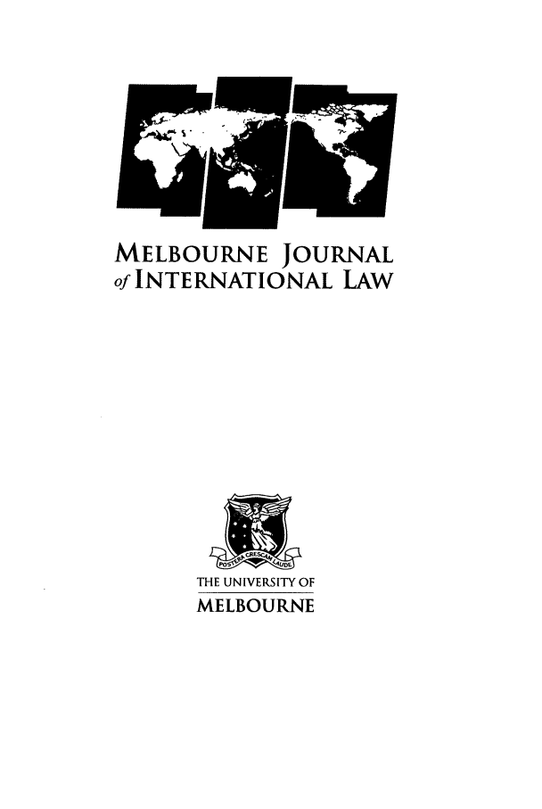 handle is hein.journals/meljil10 and id is 1 raw text is: MELBOURNE JOURNALof INTERNATIONAL LAWTHE UNIVERSITY OFMELBOURNE