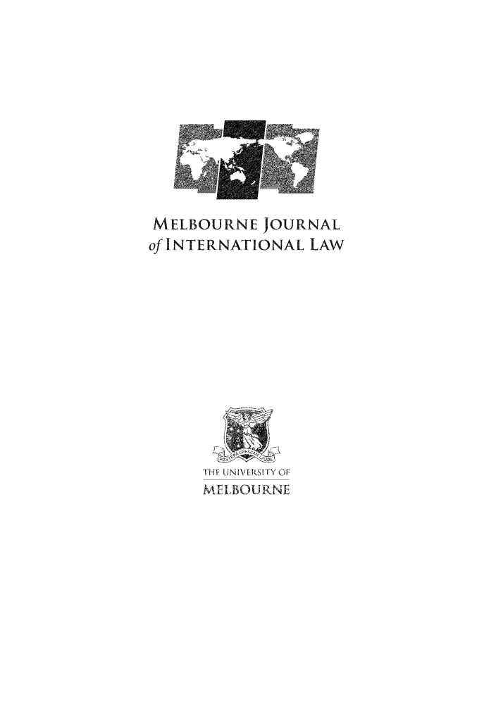 handle is hein.journals/meljil14 and id is 1 raw text is: MELBOURNE JOURNALof INTERNATIONAL LAWIH UN IVIRSI TY OFMELBOURNE