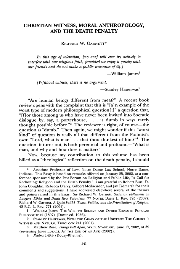 Christian Witness Moral Anthropology And The Death