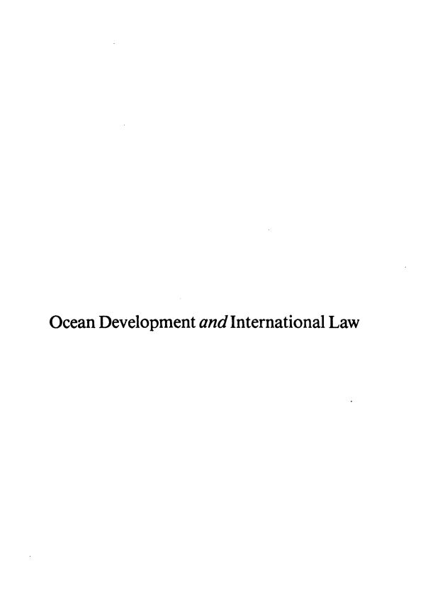 handle is hein.journals/ocdev9 and id is 1 raw text is: Ocean Development and International Law


