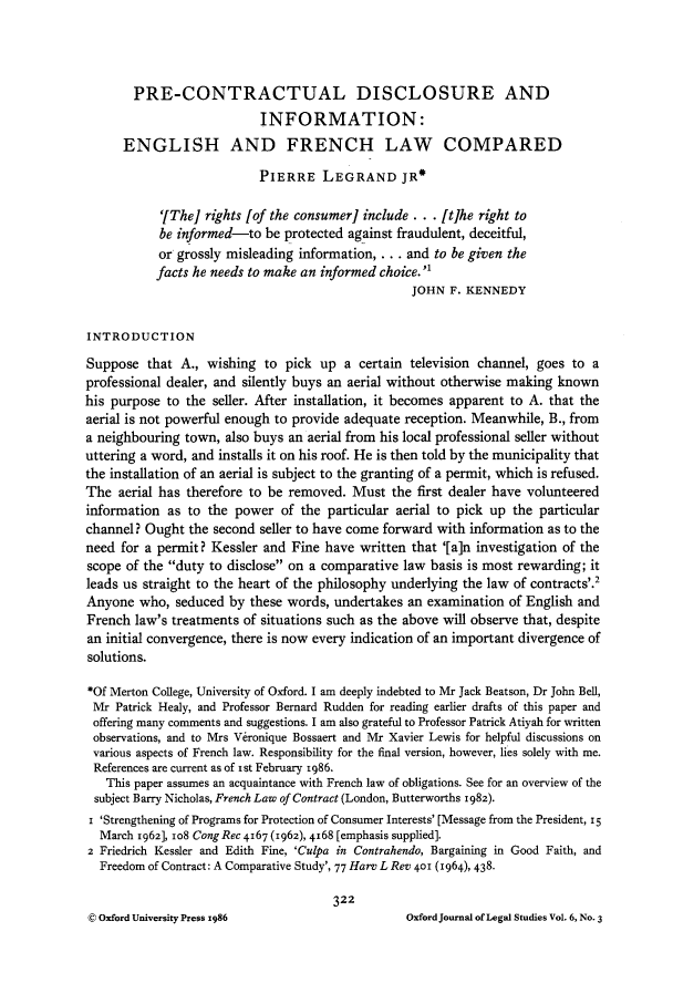 Introduction to french law