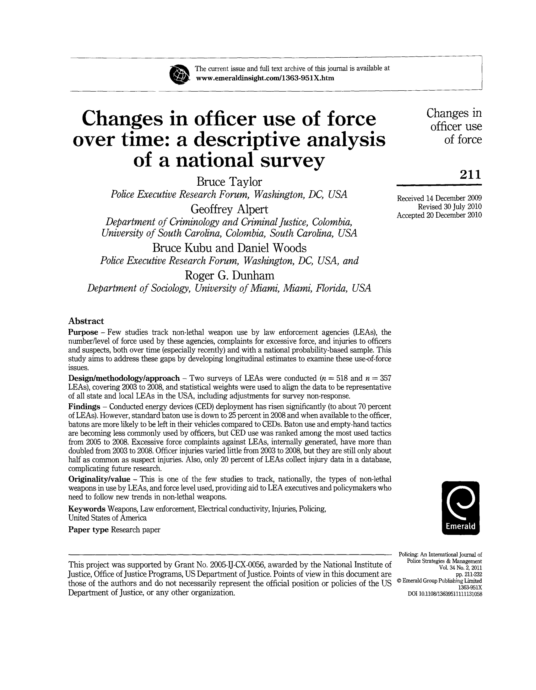 the use of force analysis