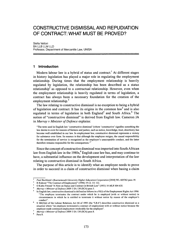 6 form contract labour Constructive Contract: and of What Repudiation Dismissal 6 form contract labour Constructive Contract: and of What Repudiation Dismissal